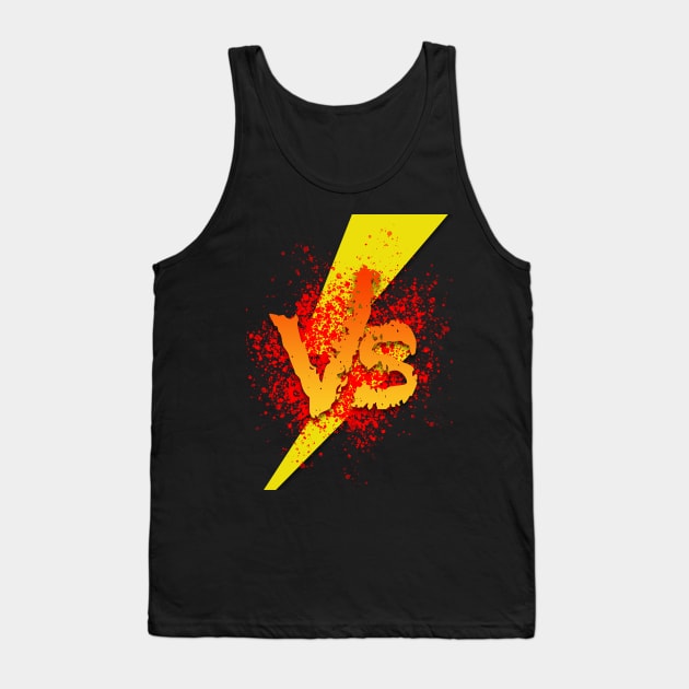 Versus Artistic Red With Flash Tank Top by nemram